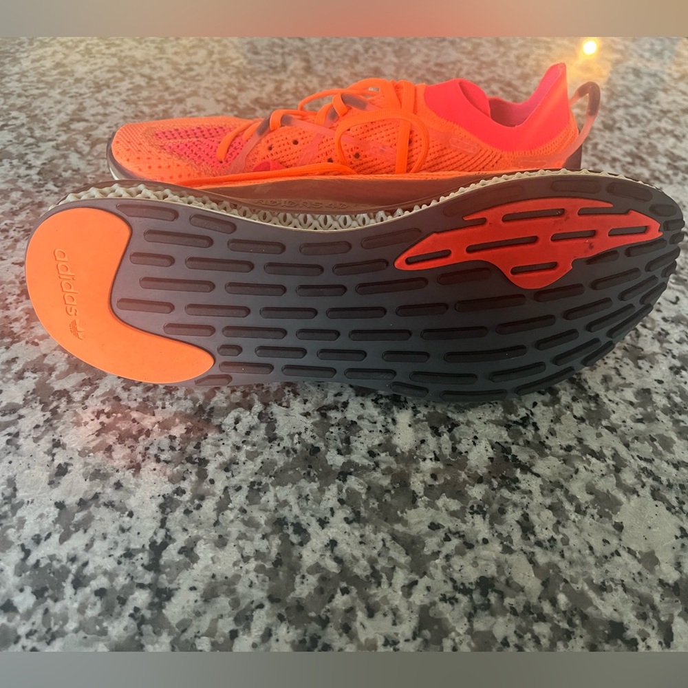 Adidas 4D Fusio 'Screaming Orange' FY5929 Primeknit Running Shoe Mens 10.5 - Picture 5 of 5